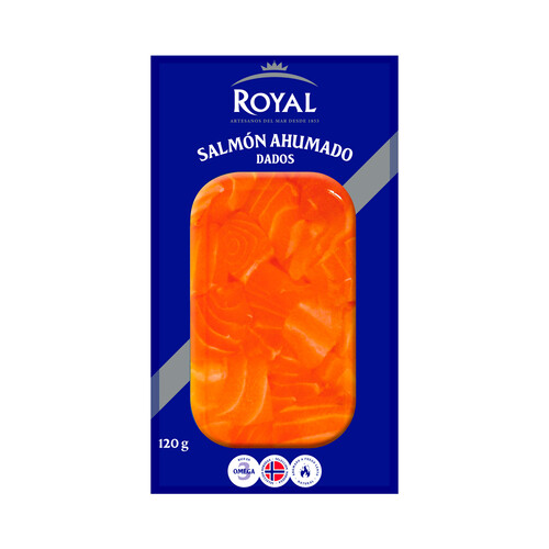 Alcampo ROYAL Salmón ahumado dados 120 g
