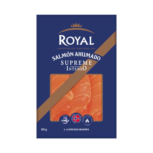 Alcampo ROYAL Salmón ahumado intenso 80 gr