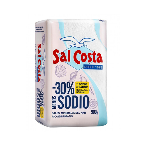 Alcampo SAL COSTA Sal con - 30 % sodio SAL COSTA 900 g