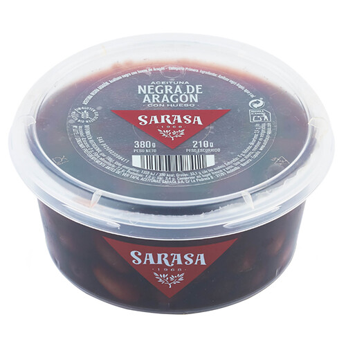 Alcampo SARASA Aceituna negra de Aragón 210 g