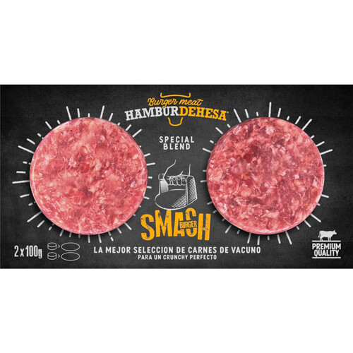 Alcampo SMASH Burger meat de vacuno 2 x 100 g