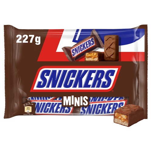 Alcampo SNICKERS Mini Barritas de chocolate 227 g
