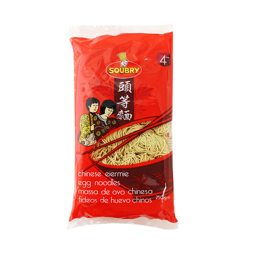 Alcampo SOUBRY Fideos de huevo chinos SOUBRY 250 g