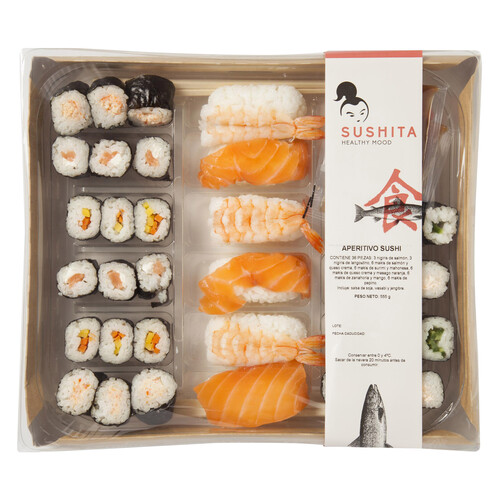 Alcampo SUSHITA Sushi variado SUSHITA 36 piezas