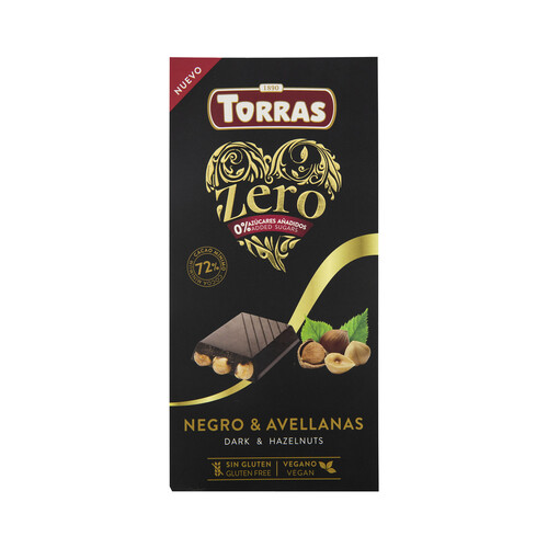 Alcampo TORRAS Chocolate negro con avellanas 150 g