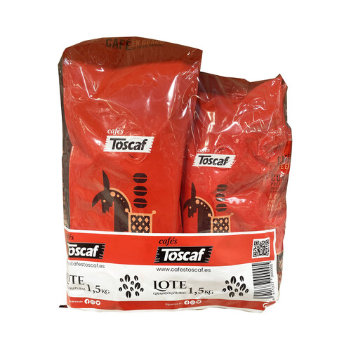Alcampo TOSCAF Café en grano natural 1 5 kilos