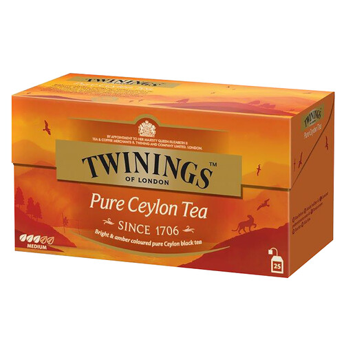 Alcampo TWININGS Té Pure Ceylon 25 uds