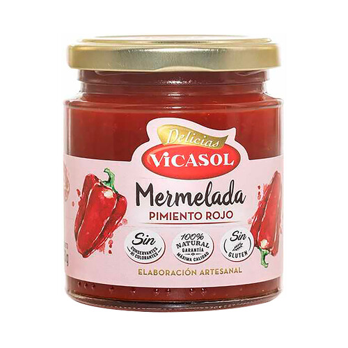 Alcampo VICASOL Mermelada de pimiento rojo 250 g