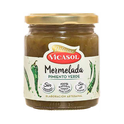 Alcampo VICASOL Mermelada de pimiento verde 250 g