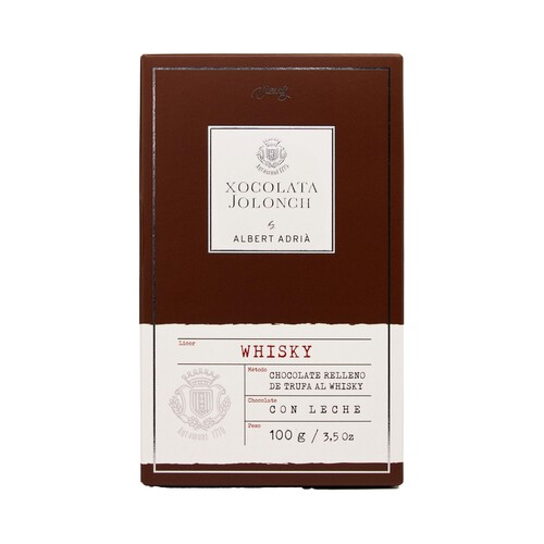 Alcampo VICENS Chocolate con leche y whisky 100 g