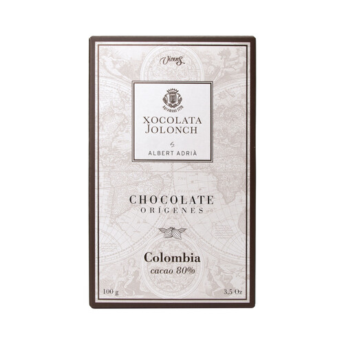 Alcampo VICENS Chocolate negro 80% Colombia 100 g