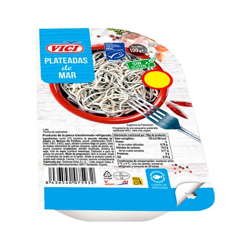 Alcampo VICI Plateadas de mar 100 g