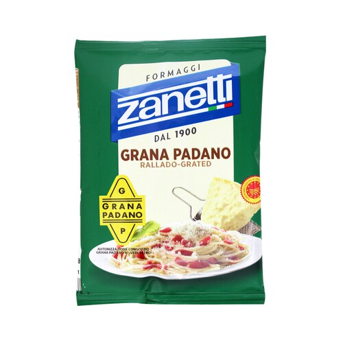 Alcampo ZANETTI Queso rallado Grana Padano 50 gr