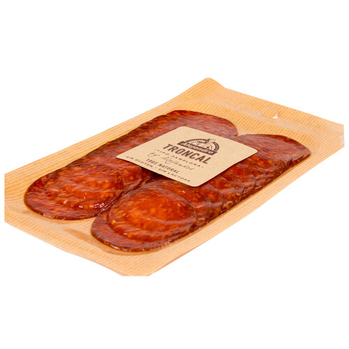 Alcampo ALEJANDRO Chorizo troncal (tipo Pamplona) elaborado con ingredientes 100% naturales cortado en lonchas ALEJANDRO 100 g