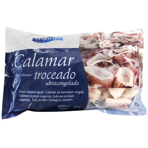Alcampo ALIGATOR Calamar troceado y ultracongelado ALIGATOR 450 g (P.N)