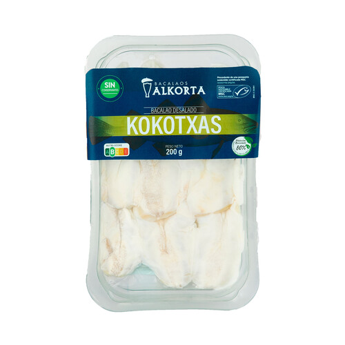 Alcampo ALKORTA Bacalao desalado kokotxa ALKORTA 200 g