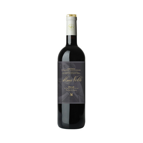 Alcampo ALMA NOBLE Vendimia seleccionada Vino tinto crianza con D.O. Ca. Rioja botella 75 cl