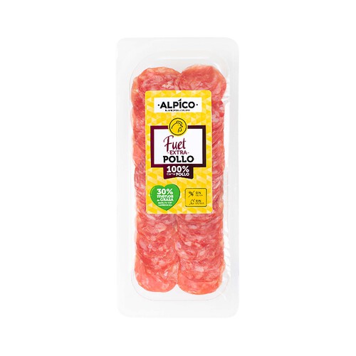 Alcampo ALPICO Fuet de pollo extra cortado en lonchas 75 g
