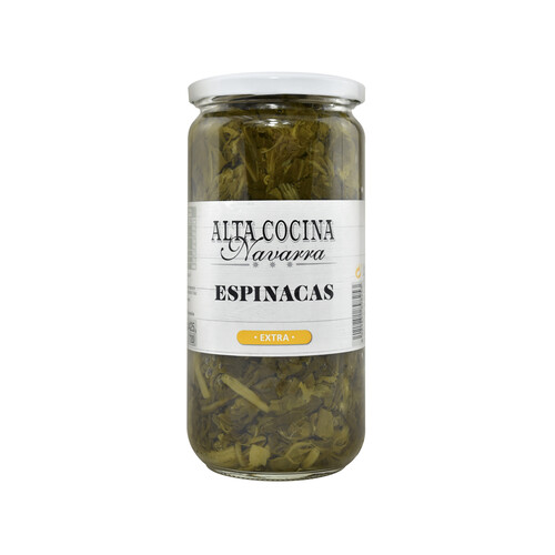 Alcampo ALTA COCINA Espinacas al natural frasco de 425 g