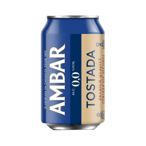 Alcampo AMBAR TOSTADA Cerveza sin alcohol 0;0 %33 cl