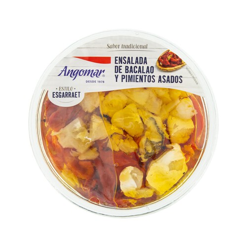 Alcampo ANGOMAR Ensalada de bacalao y pimientos asados ANGOMAR 180 gr