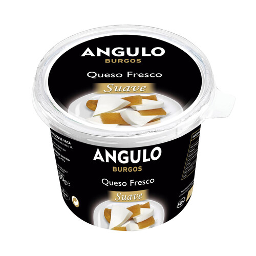 Alcampo ANGULO Queso fresco de Burgos ANGULO SUAVE tarrina de 500 g