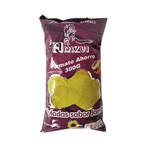 Alcampo ANIZVI Patatas fritas sabor jamón ANIZVI 300 g