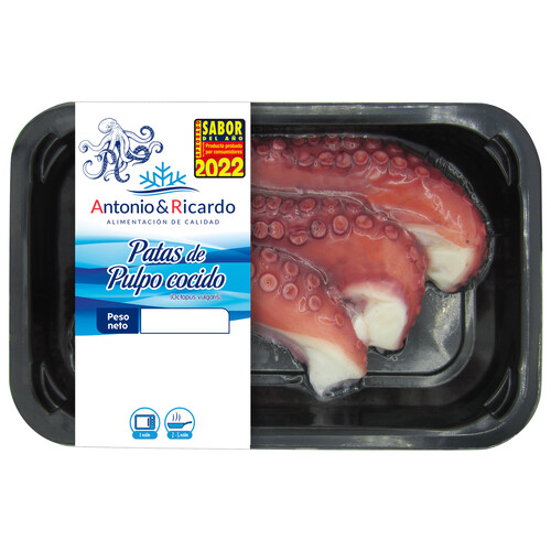 Alcampo ANTONIO Y RICARDO Patas de pulpo cocidas sin conservantes ni colorantes ANTONIO Y RICARDO 200 g