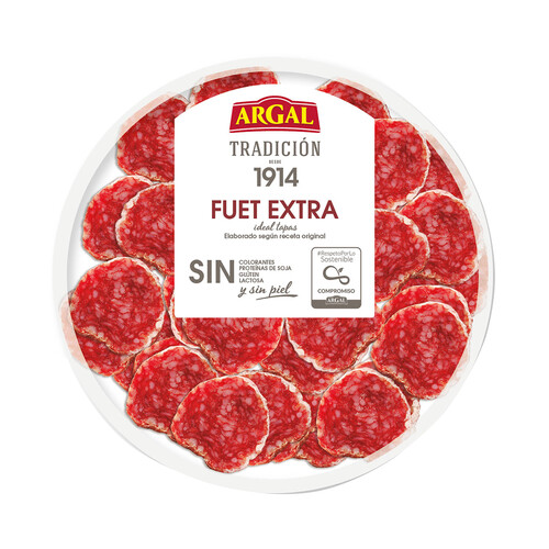 Alcampo ARGAL Fuet extra cortado en tapas sin piel 80 g