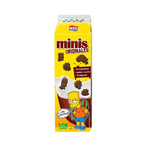 Alcampo ARLUY Galletas de chocolate mini simpsons 6 vitaminas 275 g