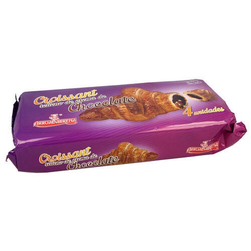 Alcampo ARRUABARRENA Croissant relleno de chocolate 4 x 35 g