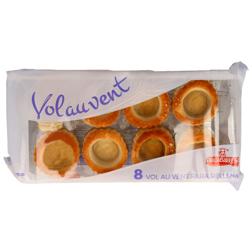 Alcampo ARRUABARRENA Tartaletas para rellenar mediano Vol au vent 8 uds. 144 g