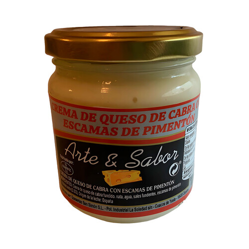 Alcampo ARTE&SABOR Crema de queso de cabra y pimentón 175 g