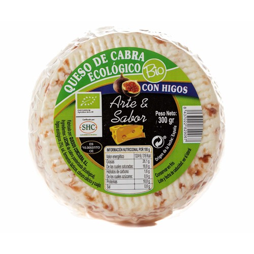 Alcampo ARTE&SABOR Queso de cabra ecológico con higos ARTE Y SABOR 300 g
