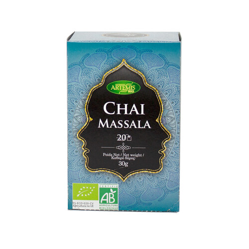 Alcampo ARTEMIS BIO Infusión Chai Massala ecológica ARTEMIS BIO 20 uds. 30 g