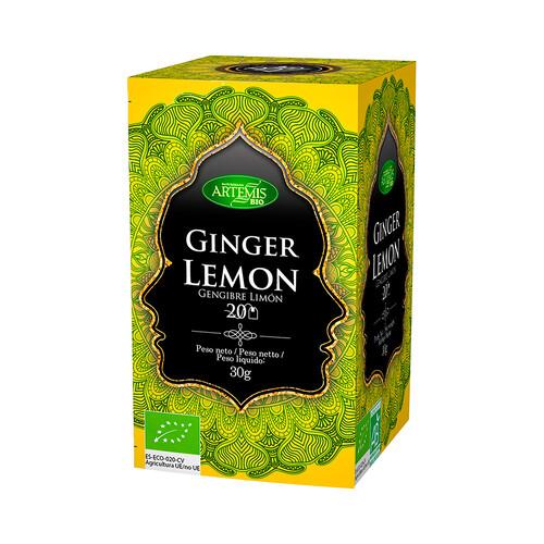 Alcampo ARTEMIS Infusión de jengibre y limón 20 uds. 30 g