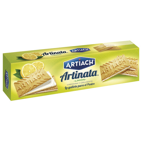 Alcampo ARTIACH Artinata Galletas de barquillo rellena con limón 210 g