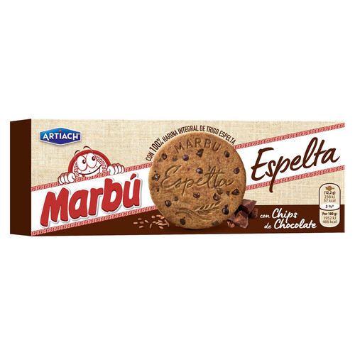 Alcampo ARTIACH Marbú Galletas de espelta con chocolate 225 g