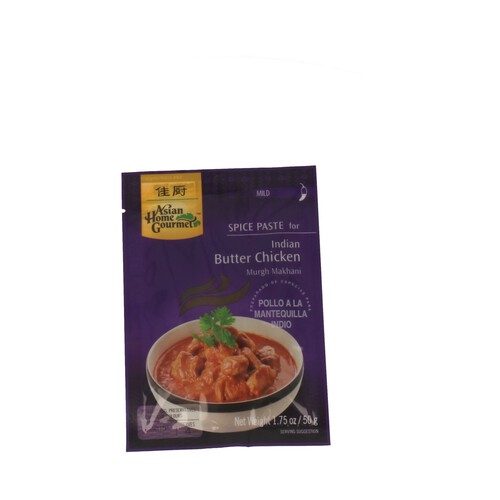 Alcampo ASIAN HOME GOURMET Preparado especias para pollo a la mantequilla indio ASIAN HOME GOURMET 50 g