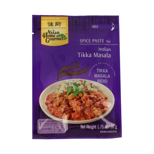 Alcampo ASIAN HOME GOURMET Preparado especias Tikka Masala indio ASIAN HOME GOURMET 50 g