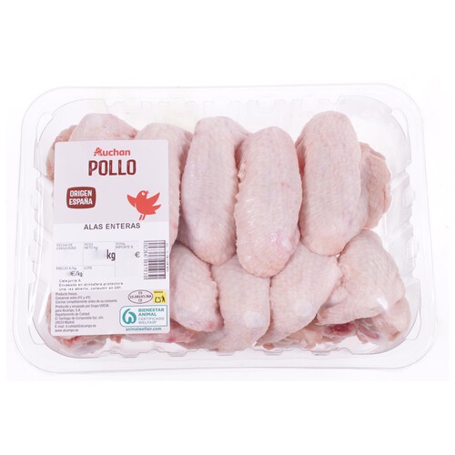 Alcampo AUCHAN Alas de pollo 10-12 uds. Producto Alcampo