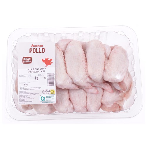 Alcampo AUCHAN Alas de pollo 14-18 uds XXL. Producto Alcampo