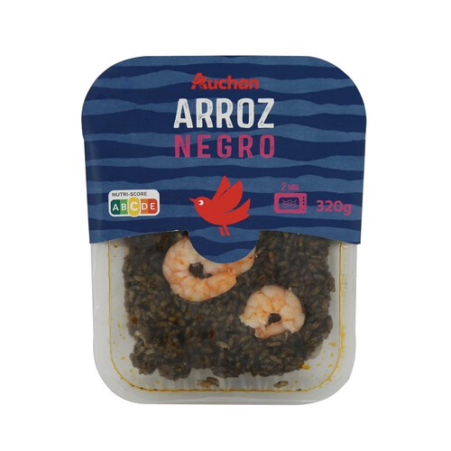 Alcampo AUCHAN Arroz negro listo para calentar y comer 320 g. Producto Alcampo