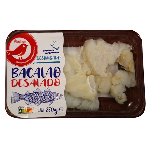 Alcampo AUCHAN Bacalao desmigado desalado 250 g. Producto Alcampo