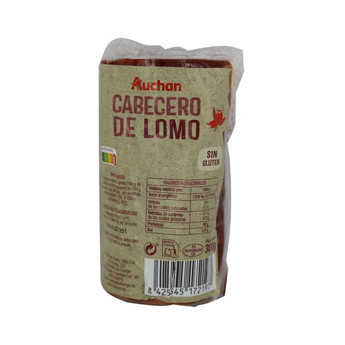 Alcampo AUCHAN Cabecero de lomo embuchado en tacos 300 g. Producto Alcampo
