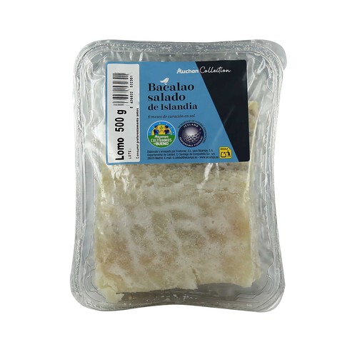 Alcampo AUCHAN Collection Bacalao salado de Islandia lomo 500 g. Producto Alcampo