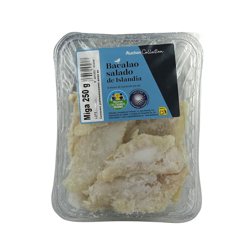 Alcampo AUCHAN Collection Bacalao salado Islandia migas 250 g. Producto Alcampo