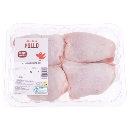 Alcampo AUCHAN Contramuslos de pollo 4 uds. Producto Alcampo