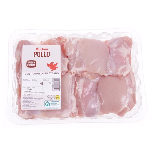Alcampo AUCHAN Contramuslos de pollo fileteado. Producto Alcampo