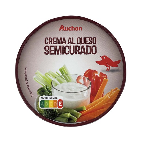 Alcampo AUCHAN Crema de queso semicurado 125 g. Producto Alcampo